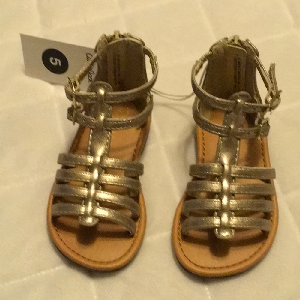 Cat & Jack Gladiator Shoes, Toddler Size 5. New